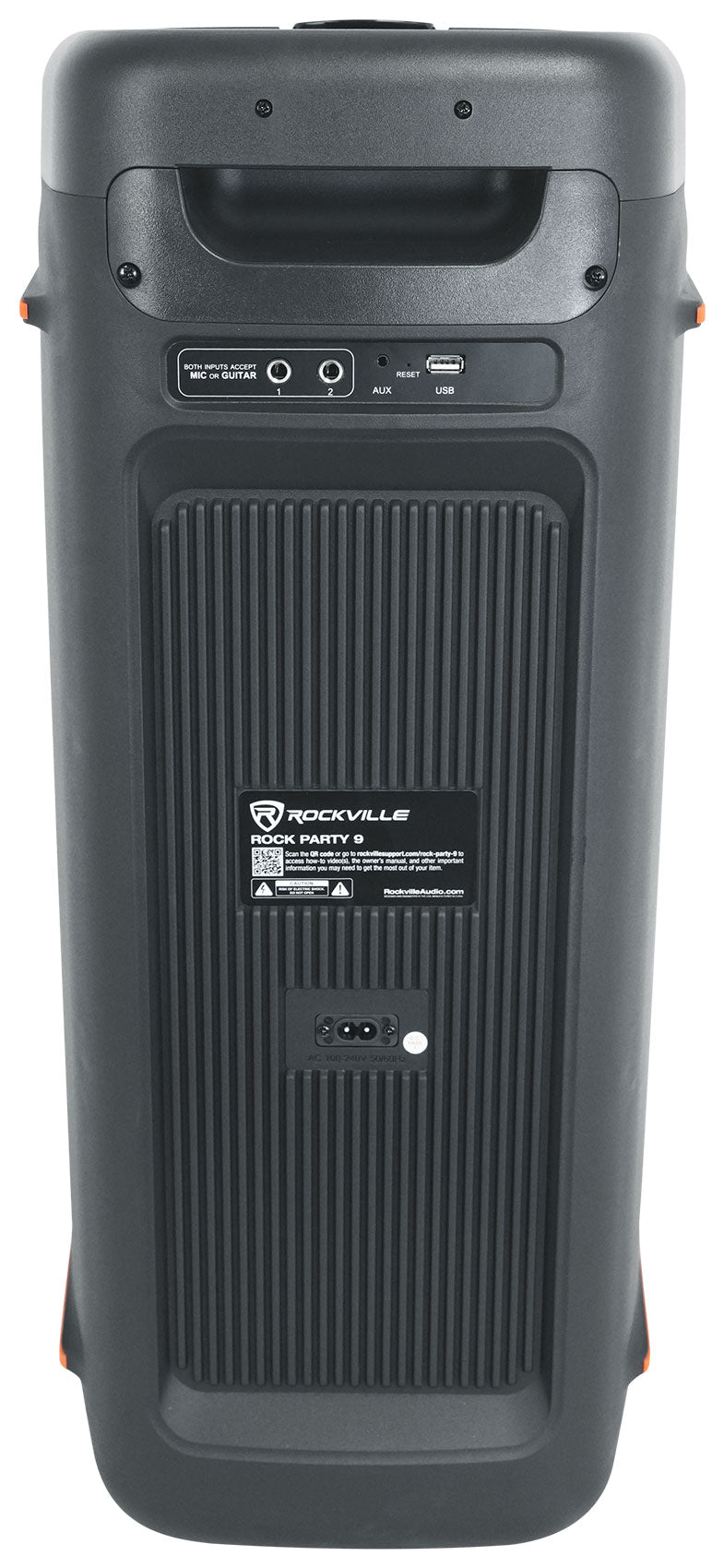 ROCK PARTY 9 Party Speaker Karaoke Bundle with Wireless Microphones