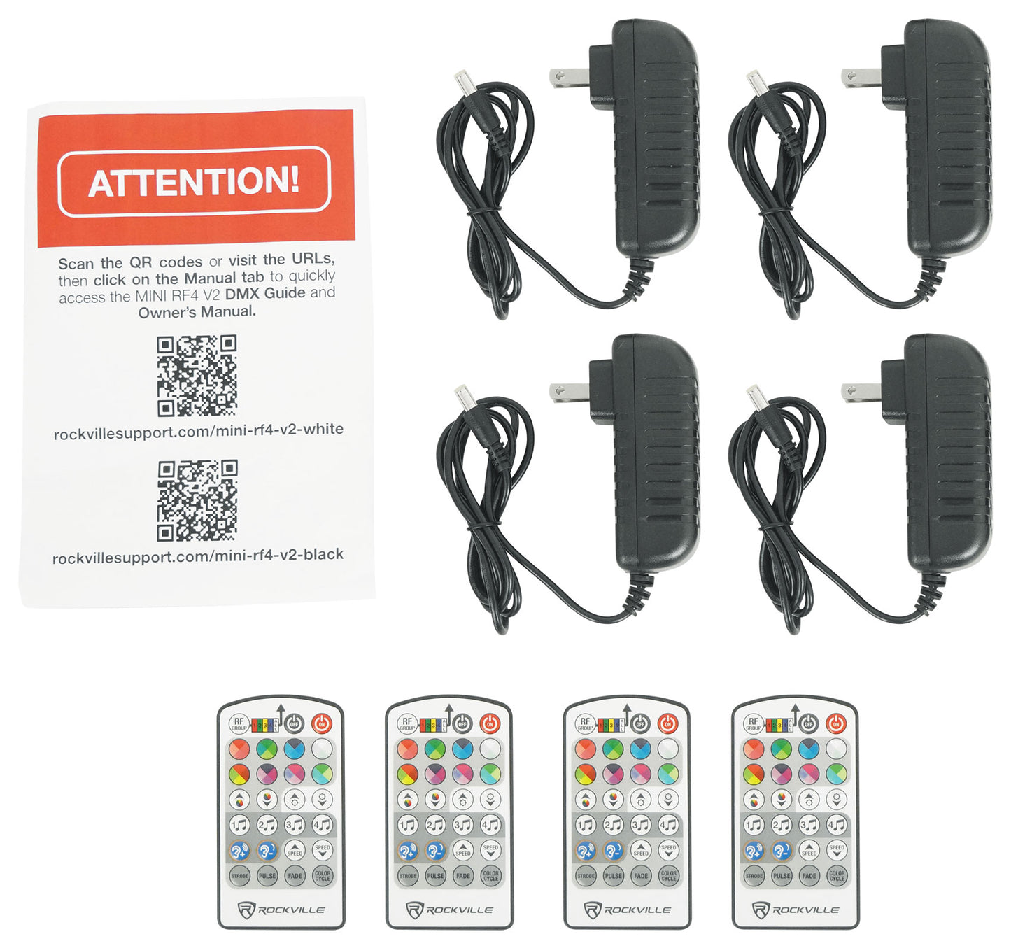 4 PACK MINI RF4 V2 BLACK