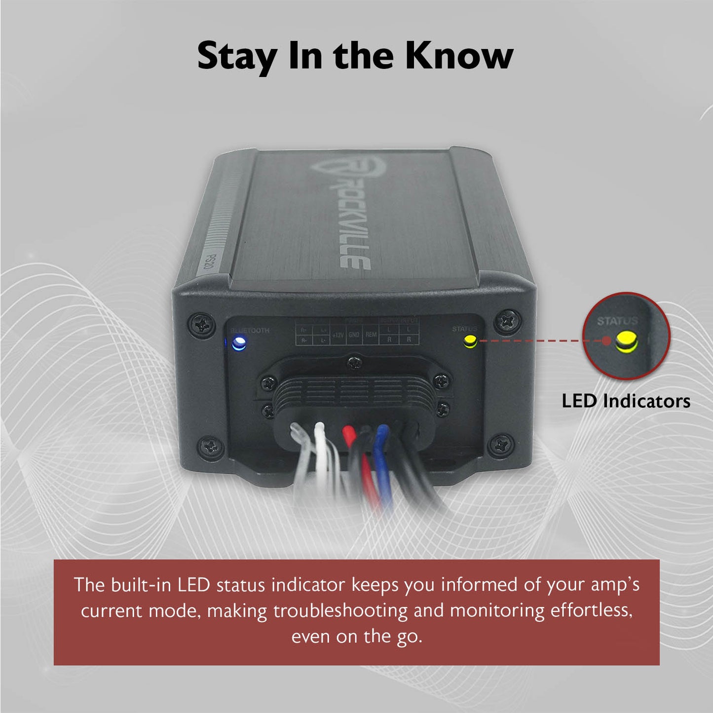 PS20 Micro Amplifier + RWK8ATV 8GA Amp Kit Bundle