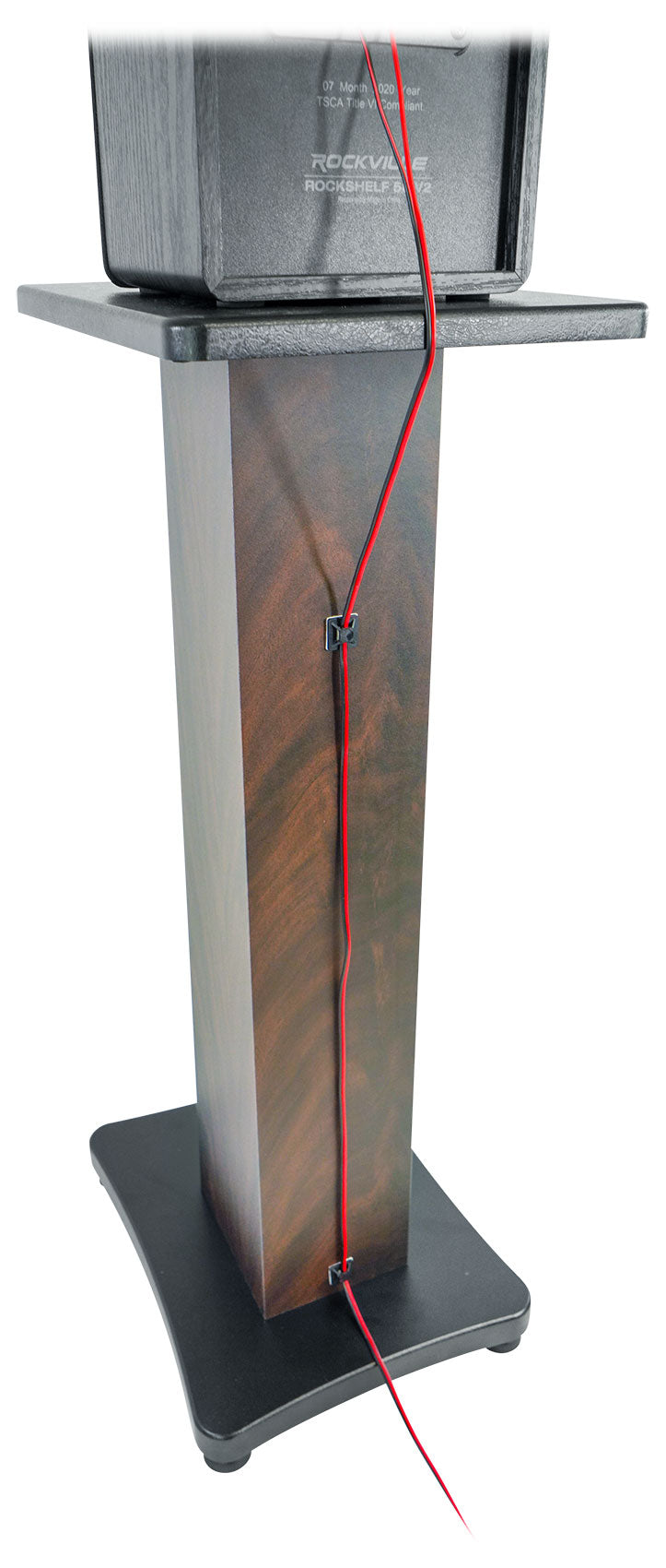 RockShelf 68D Dark Wood 2-Pack + SS28D Stands + FLX Dark Wood Bundle