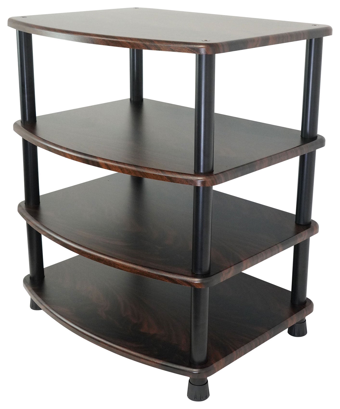 RockShelf 68D Dark Wood 2-Pack + SS28D Stands + FLX Dark Wood Bundle