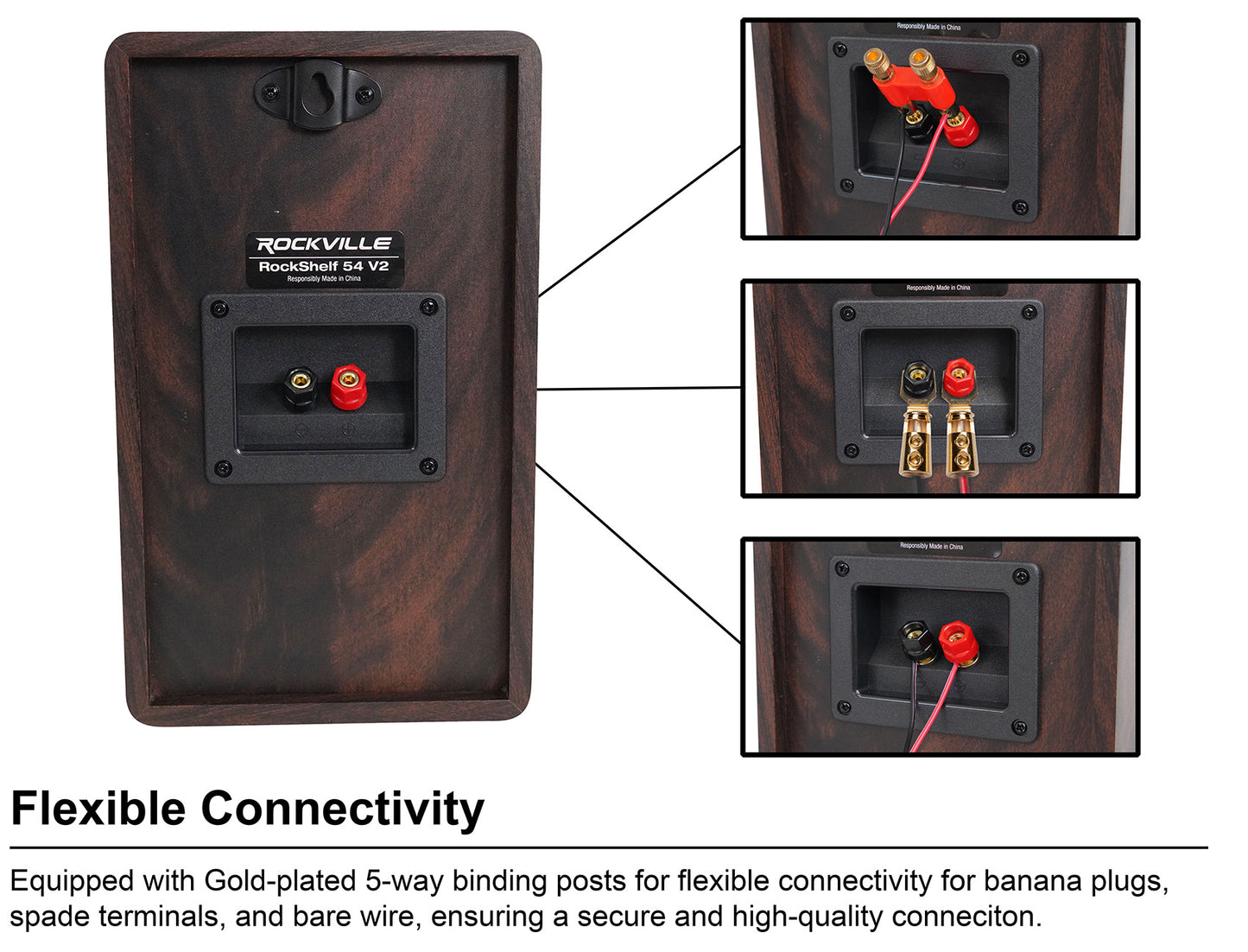 BLUAMP 150 + RockShelf 54D Dark Wood 4-Ohm Bundle