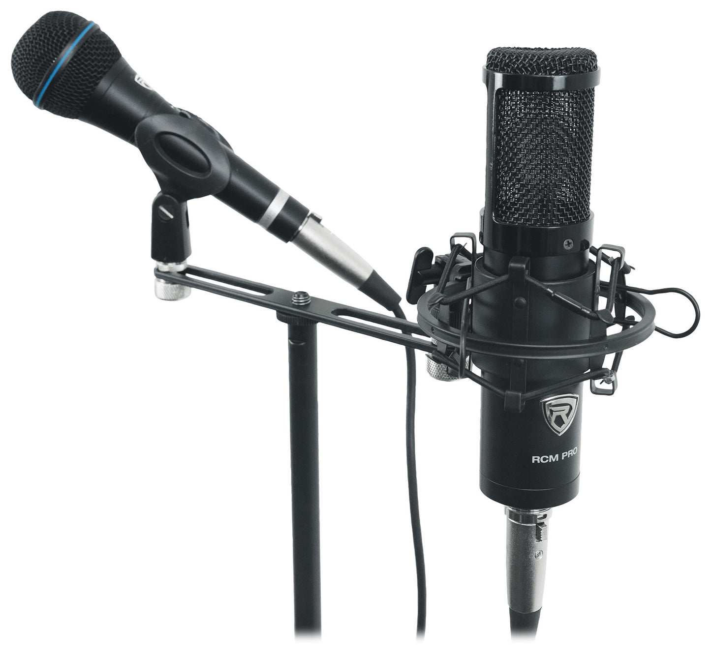 RVMIC4 V2 Mic Stand + ACC‑DM Dual Adapter Bundle