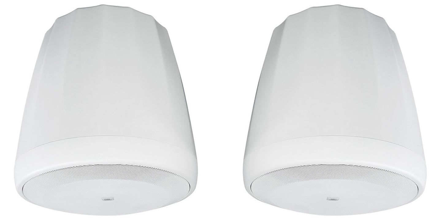 2) JBL Control 60PS/T C60 Commercial 70v White Pendant Subwoofers+Amp C60PS/T-WH
