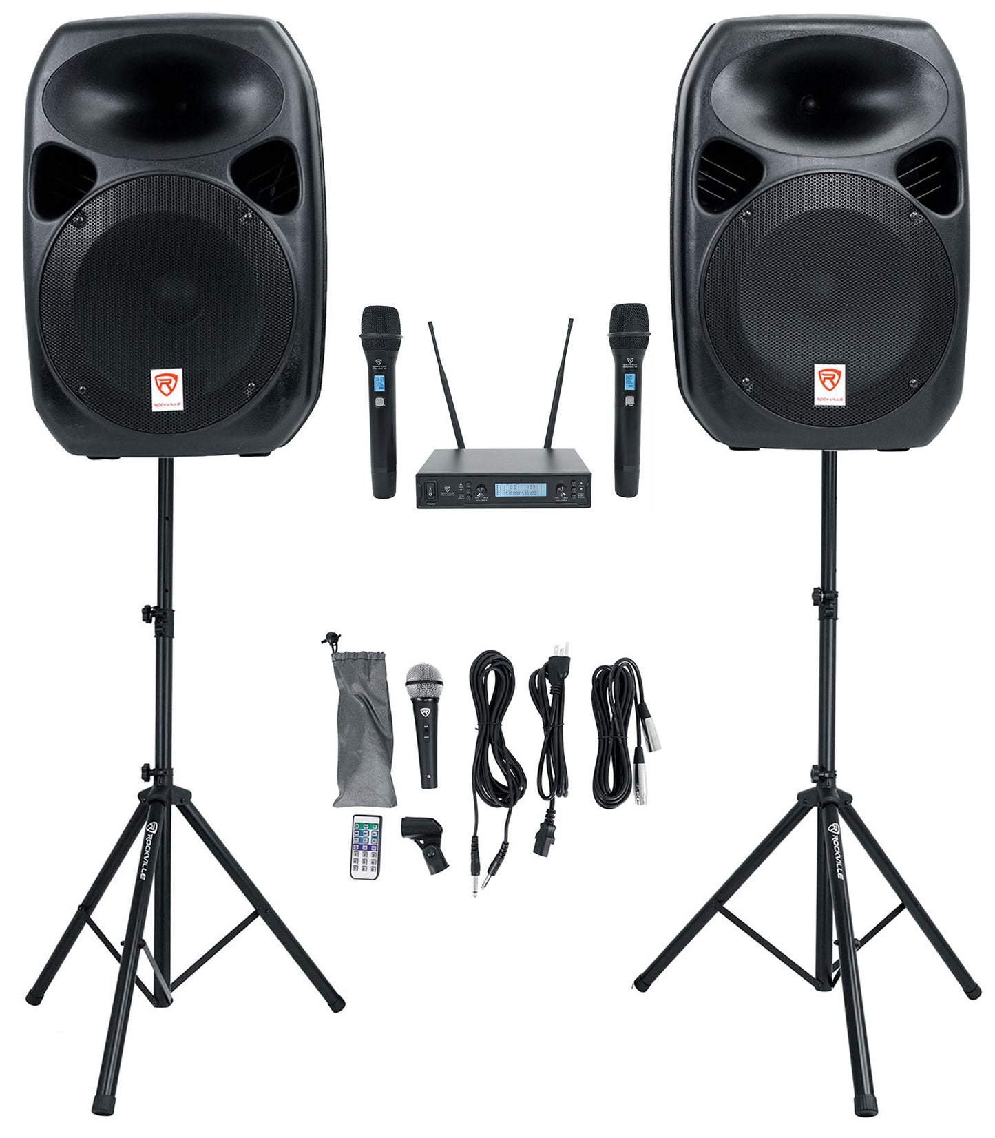 RPG122K PA System + Dual UHF Wireless Mics Bundle