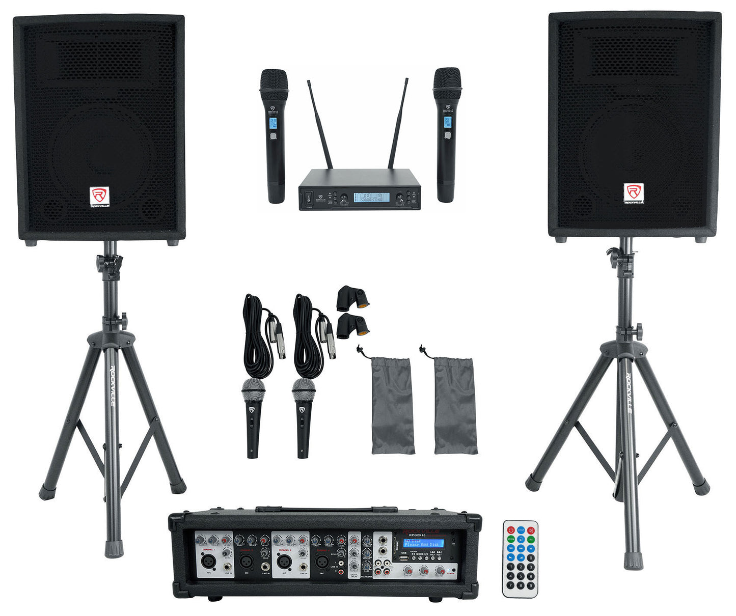RPG2X10 + Dual UHF Wireless Microphones Bundle