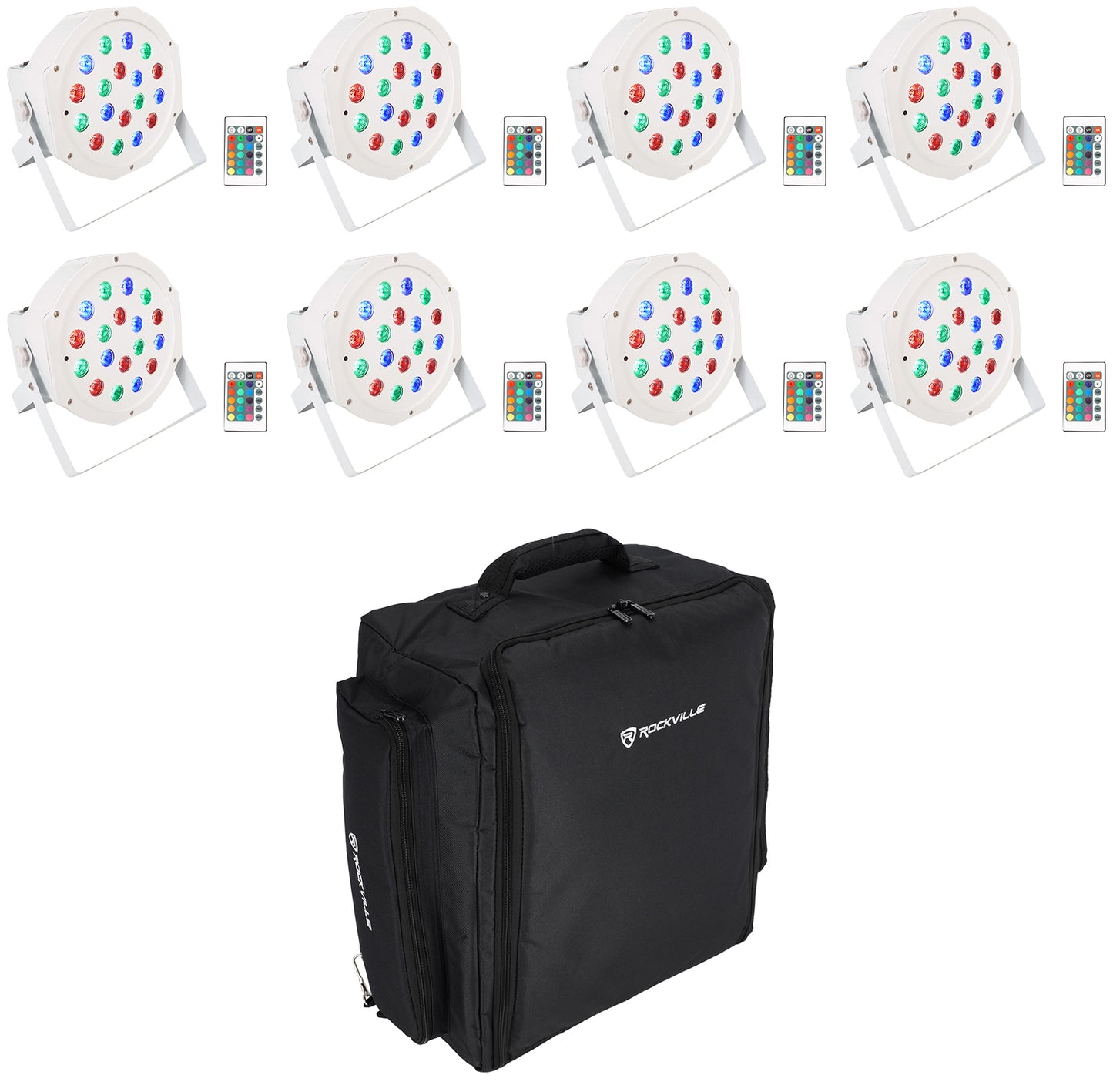 BATTERY PAR 50 White 8-Pack + RLBP8 Backpack Bundle