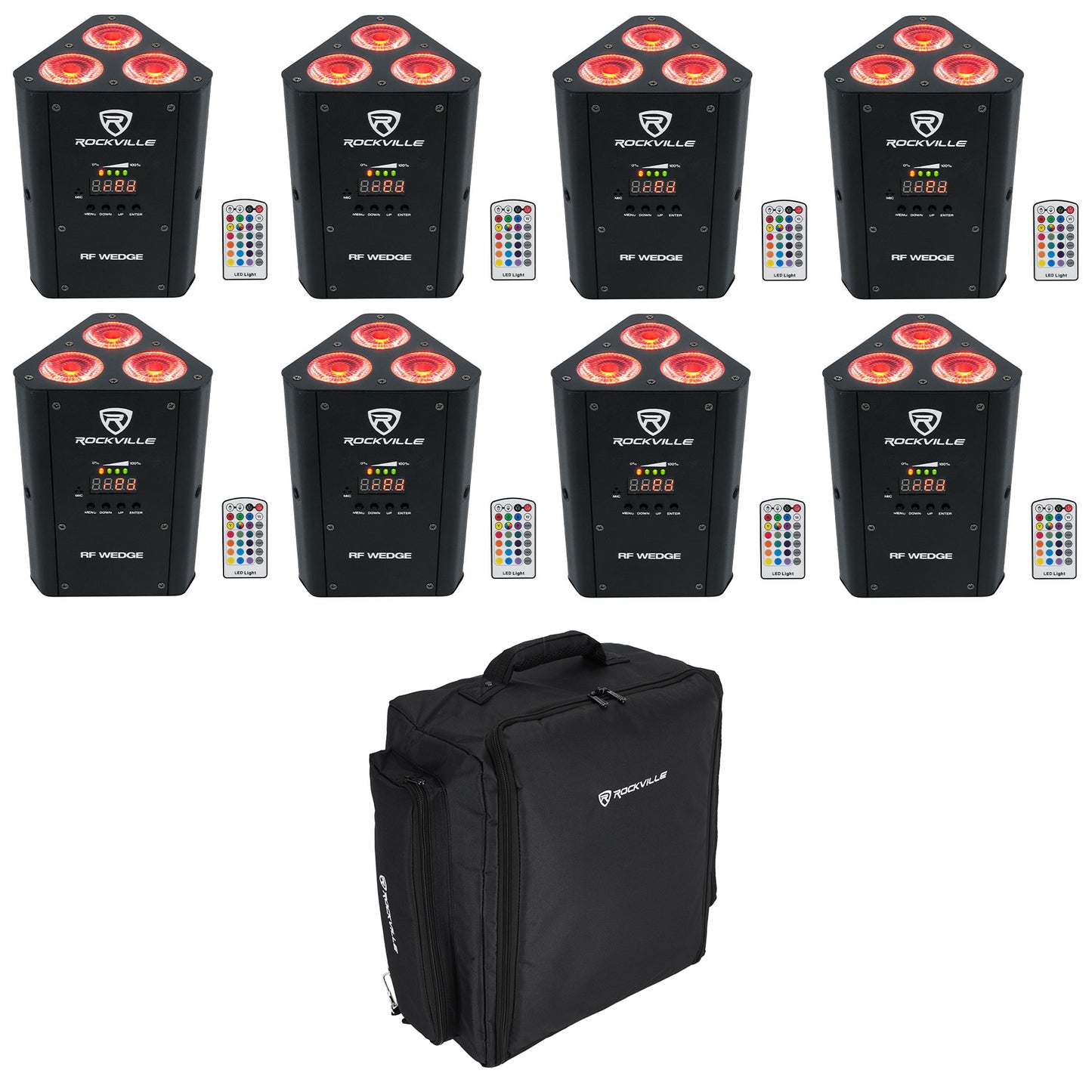 RF Wedge Black 8-Pack + RLBP8 Backpack Bundle