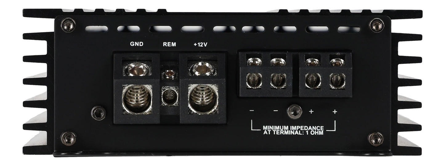 RD600.1 Mono Amplifier + 4 Gauge Amp Wiring Kit Bundle