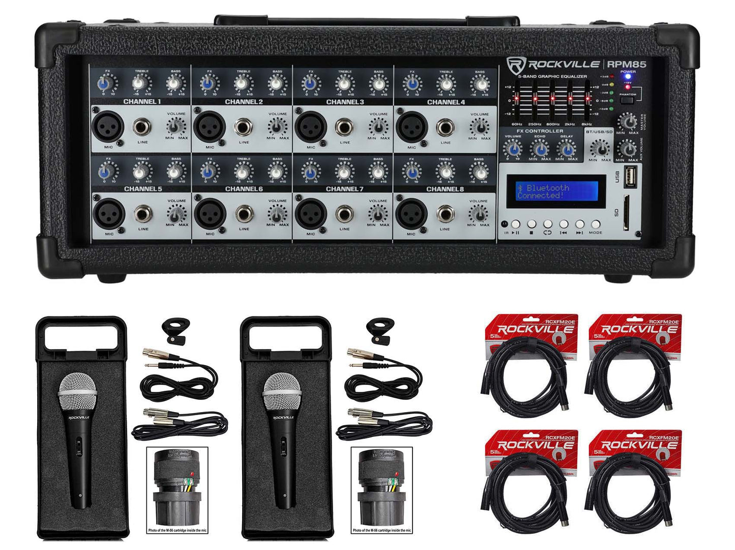 RPM85 Mixer + RMC-XLR 2-Pack Bundle