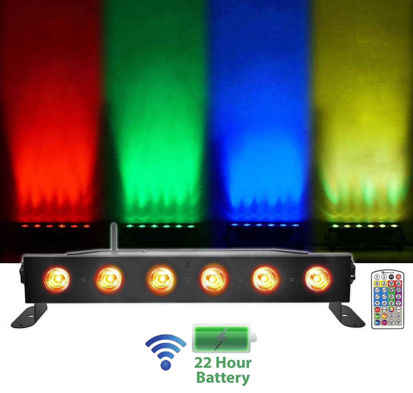 BEST STRIP 60 Black 2-Pack + ROCKFORCE W4 DMX Controller Bundle