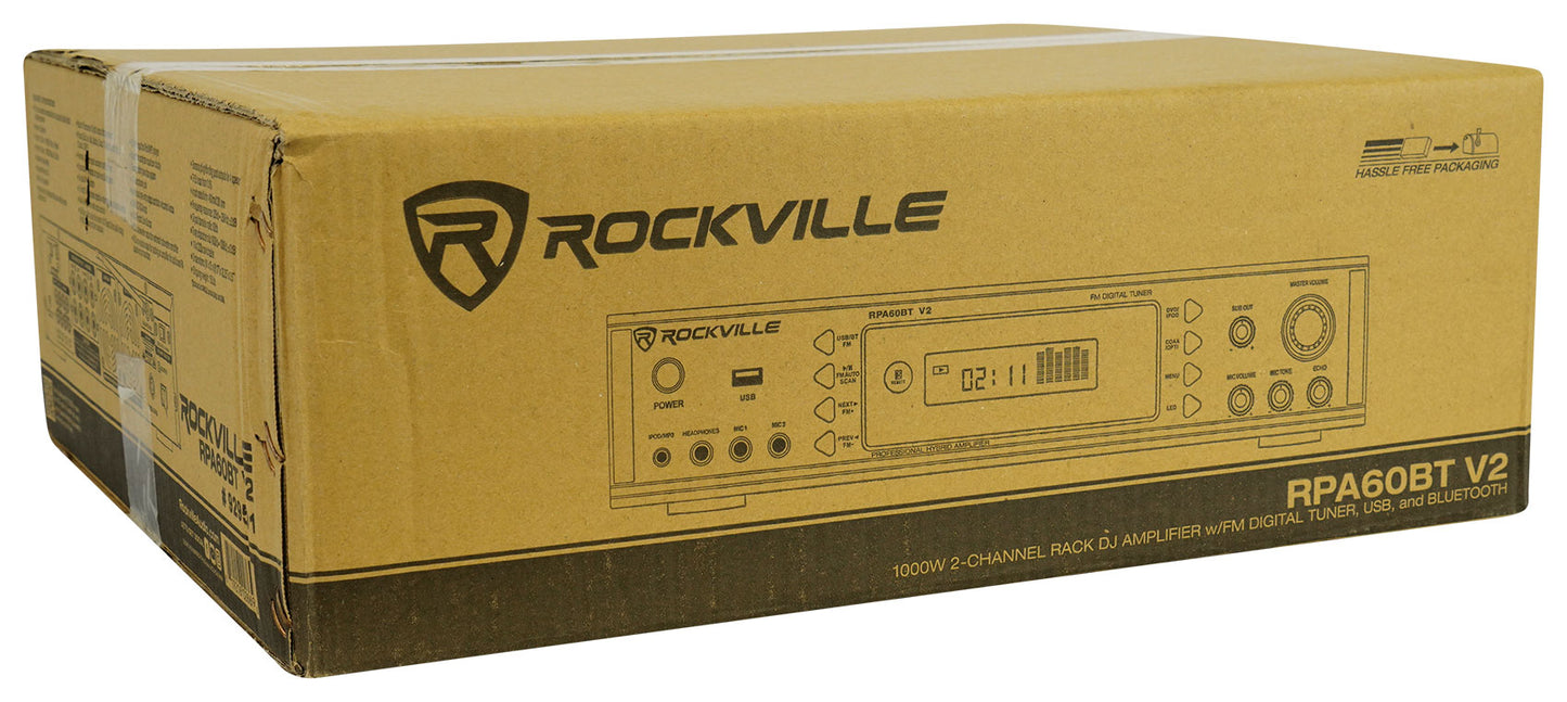 RPA60BT 4-Pack + Rock Shaker 8 Subwoofer Bundle