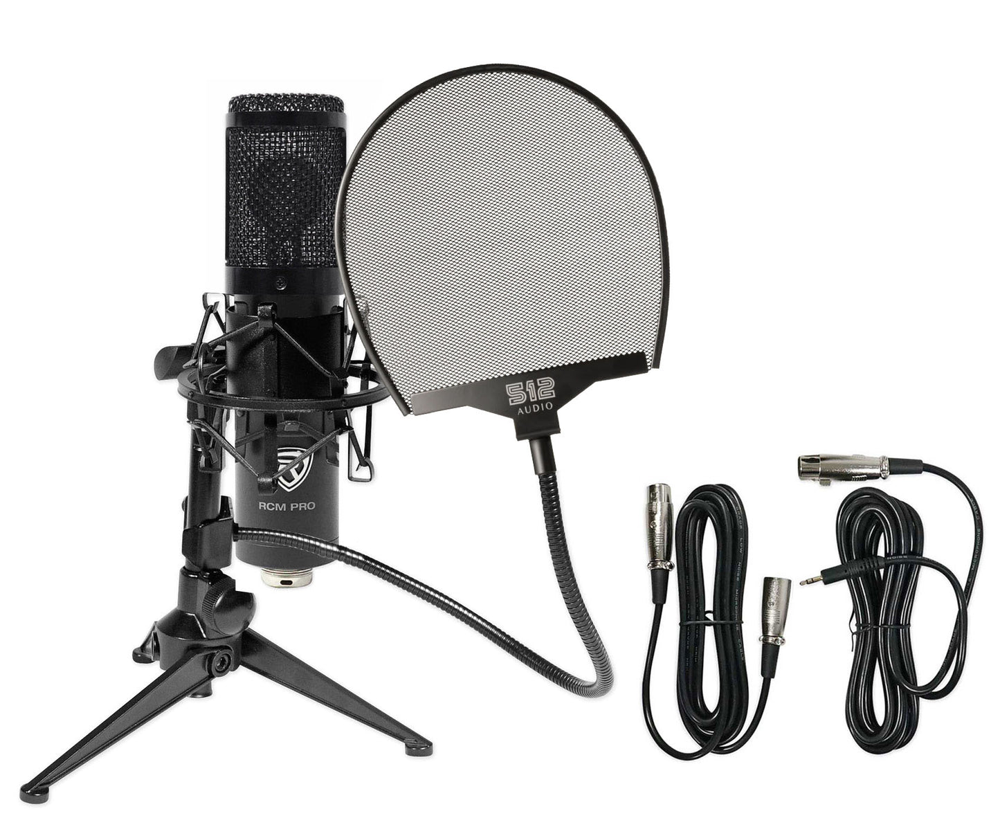 RCM PRO Mic + RDTS Tripod Stand + 512-POP Filter Bundle