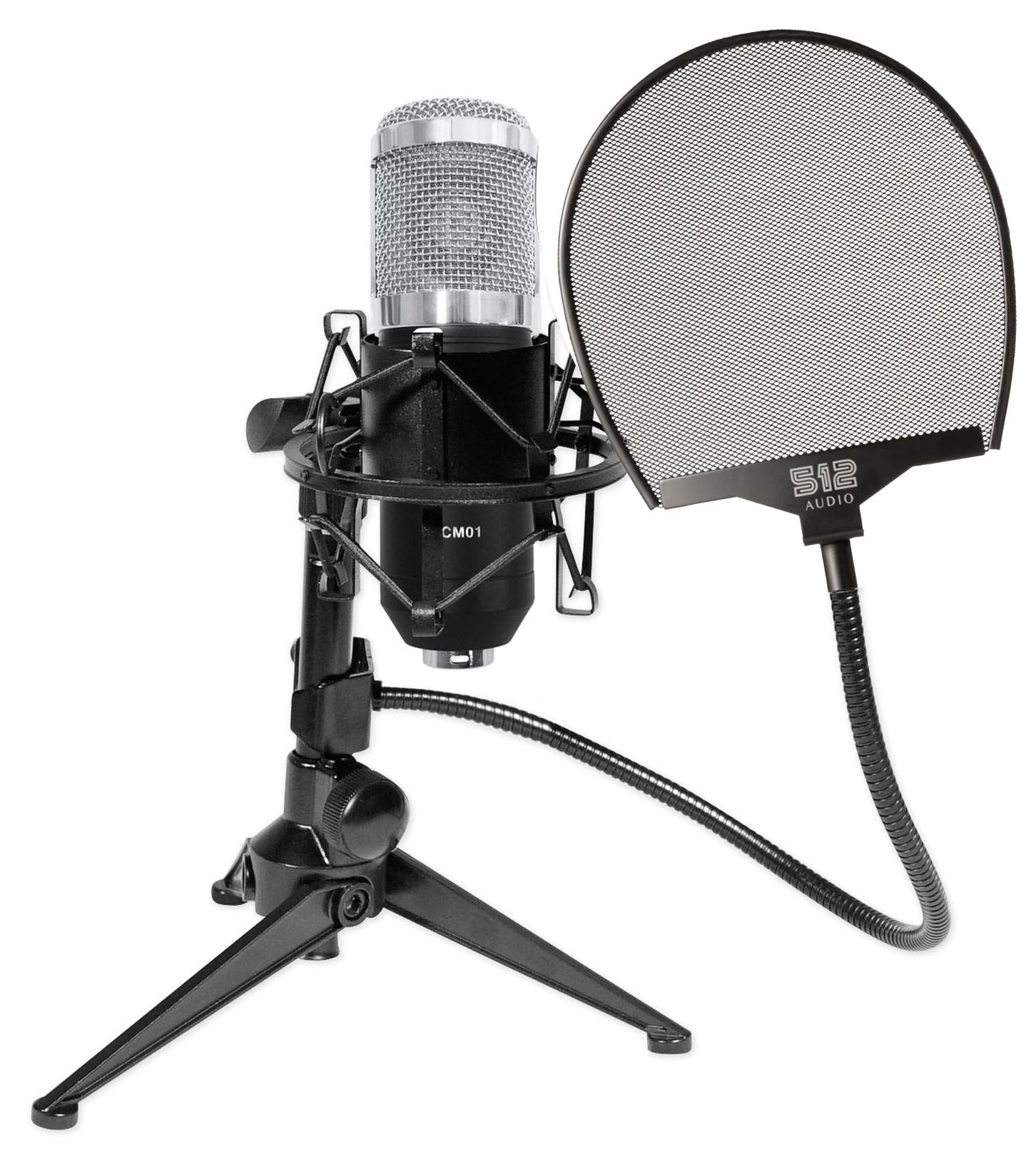 RCM01 Mic + RDTS Tripod Stand + 512-POP Filter Bundle