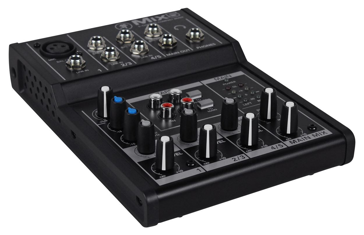 BPA12 12" Speakers 2-Pack + Mixer + Stands + Wired Mic Bundle