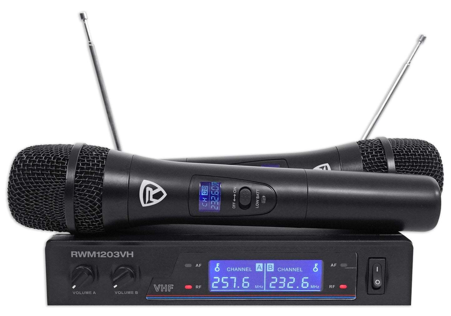 BPA15 15" Speakers 2-Pack + Mixer, Dual Mics, Stands Bundle