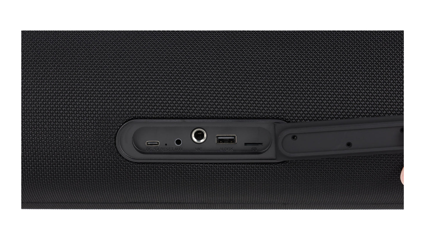 Memphis SRXPE10D4F Dual 10 inch Chuchero Car Enclosure Box w/ LED's and Bluetooth Speaker