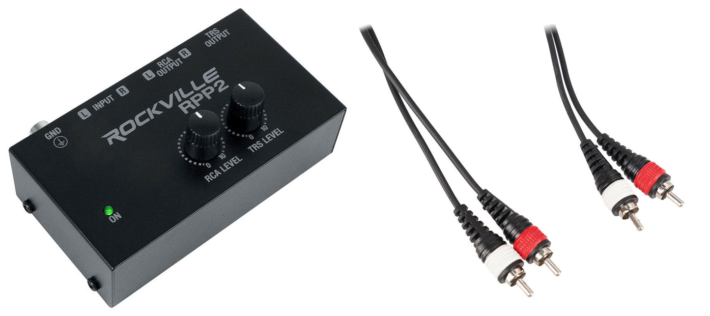 RPP2 Phono Preamp + RCDR10B RCA Cable Bundle