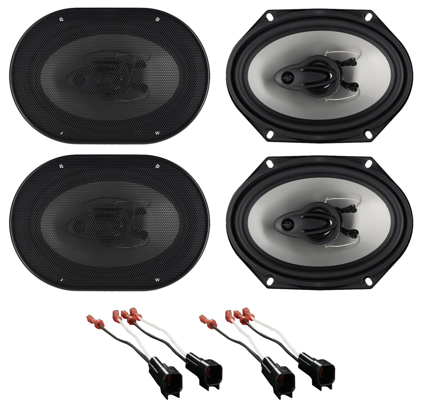 RV68.3A 6x8 Speakers 2-Pack + METRA 72-5512 Harness Bundle