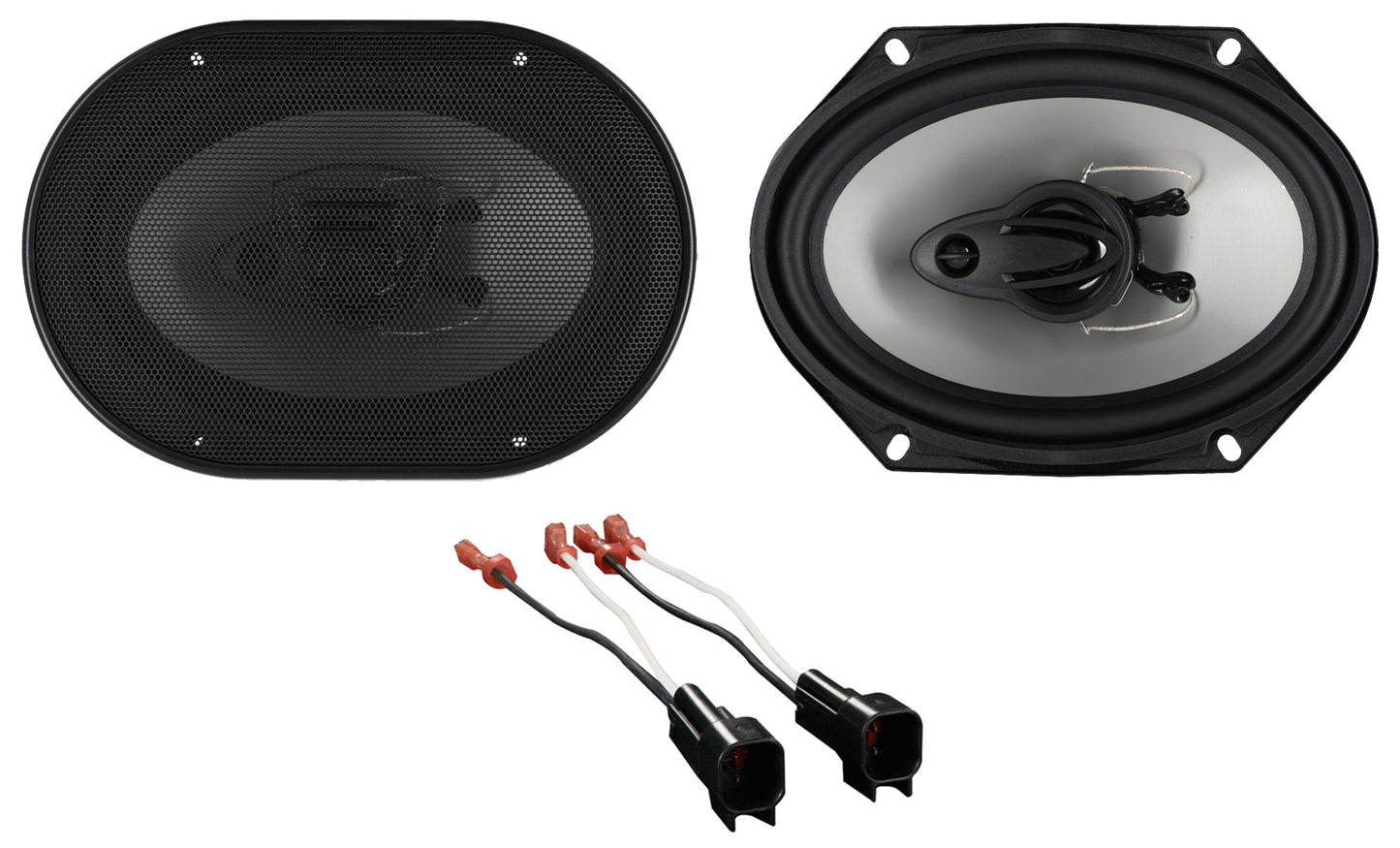 RV68.3A 6x8 Speakers 2-Pack + Metra Ford Harness 72-5600 Bundle