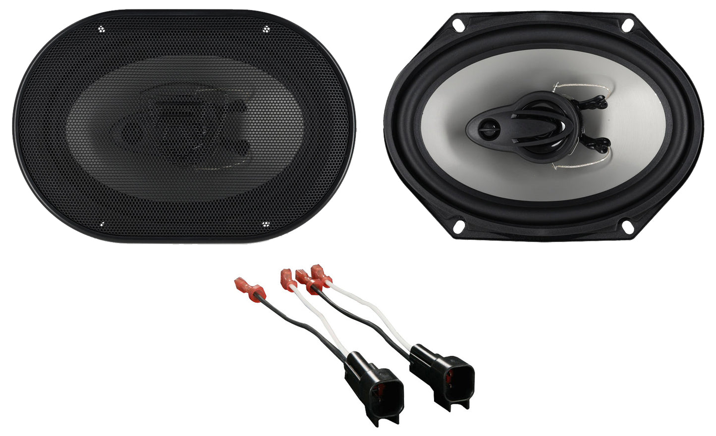 RV68.3A 6x8 Speakers 2-Pack + Metra Ford Harness 72-5600 Bundle