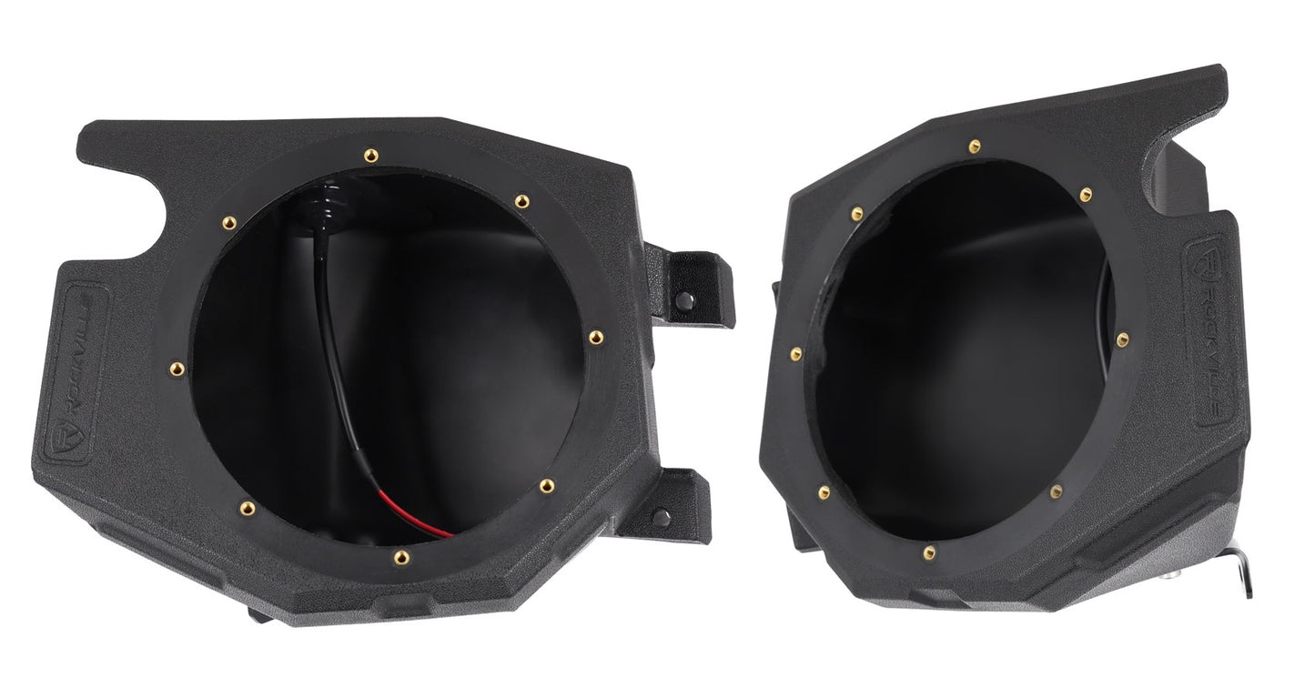 Kicker 6.5" LED Kick Panel Speakers fits 2014-2023 Polaris RZR / XP