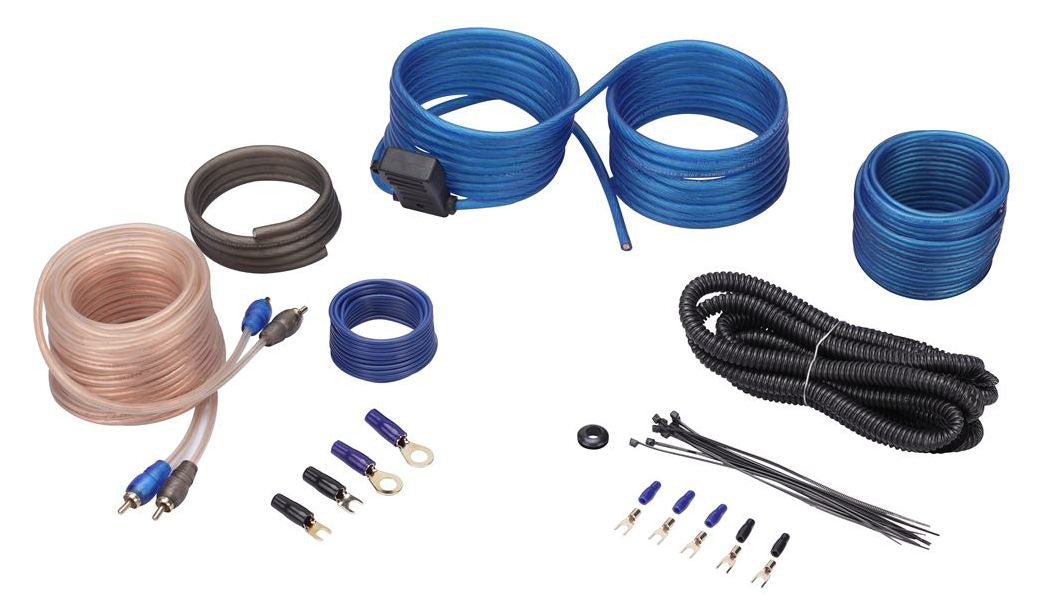 Kit Câblage Amplificateur Voiture 10GA 1500W - Câbles RCA Installation Subwoofer Stéréo Auto