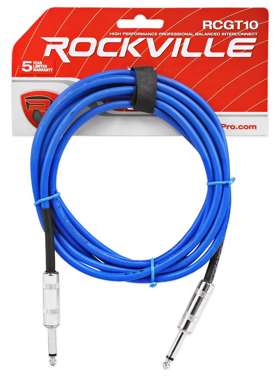 RCGT10 10' 2-Pack Red/Blue + Color-Coded Cable Bundle