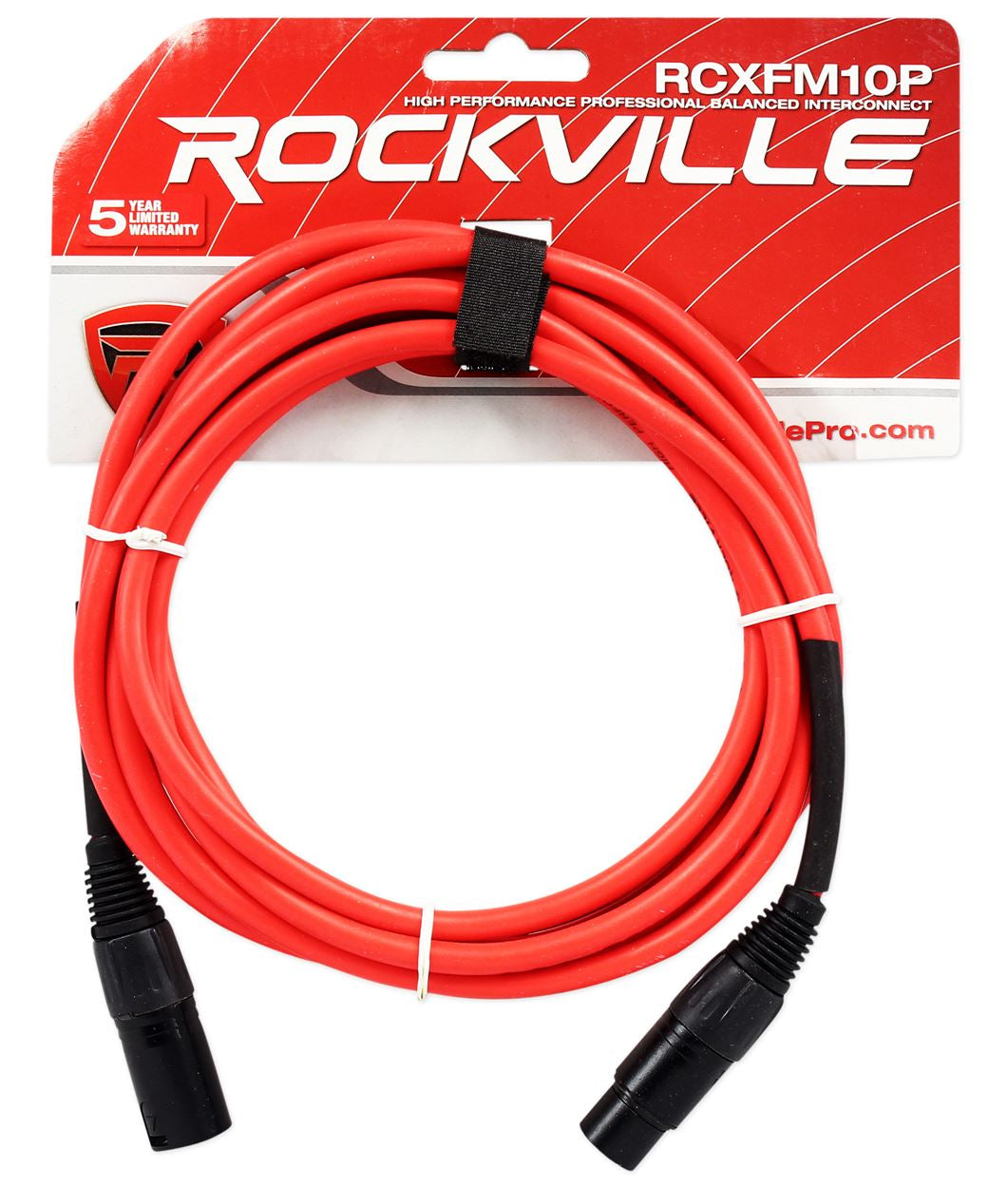 RCXFM10P 10' XLR 4-Pack Red/Blue Bundle