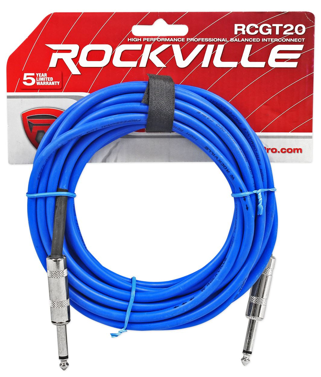 RCGT20 20' 5-Pack + Color-Coded Cable Bundle