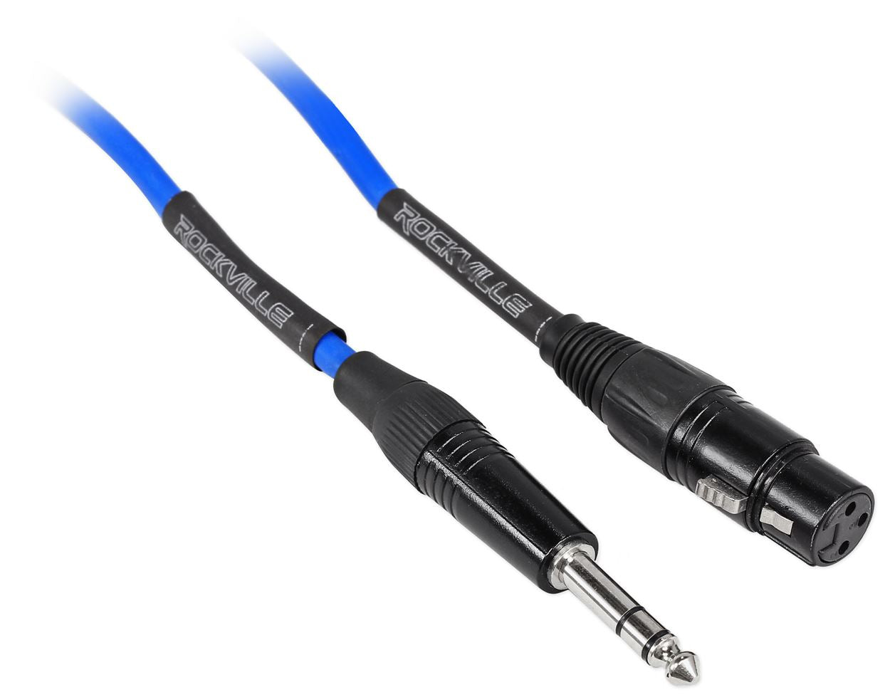 RCXFB25 25' XLR-F to TRS 4-Pack Red/Blue Bundle