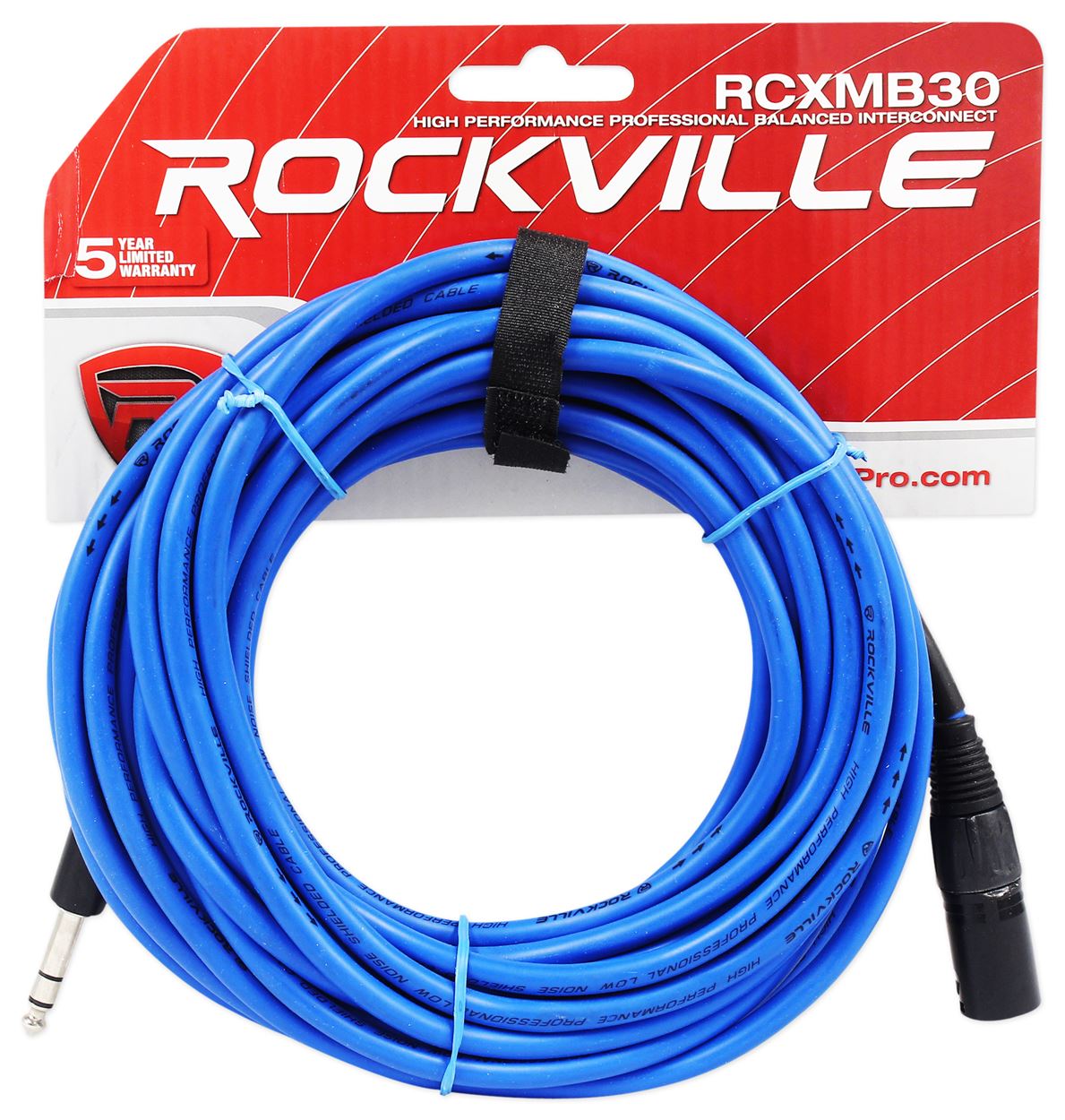 XLR Male to 1/4" TRS Cable 4-Pack + Color-Coded Balanced Cables Bundle