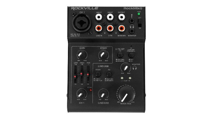 Versatile 5-Channel Mixer with Bluetooth