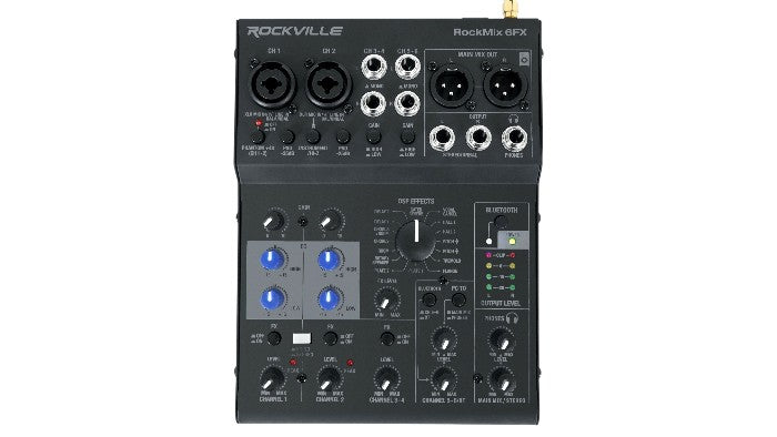 Versatile 6-Channel Mixer with Bluetooth