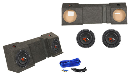 Dual 10" Sub Box+(2) Subwoofers For 2001-16 Chevy Avalanche or Cadillac Escalade