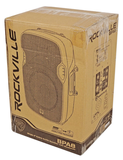 BPA8 8" Speakers 2-Pack + Tripod Stands Bundle