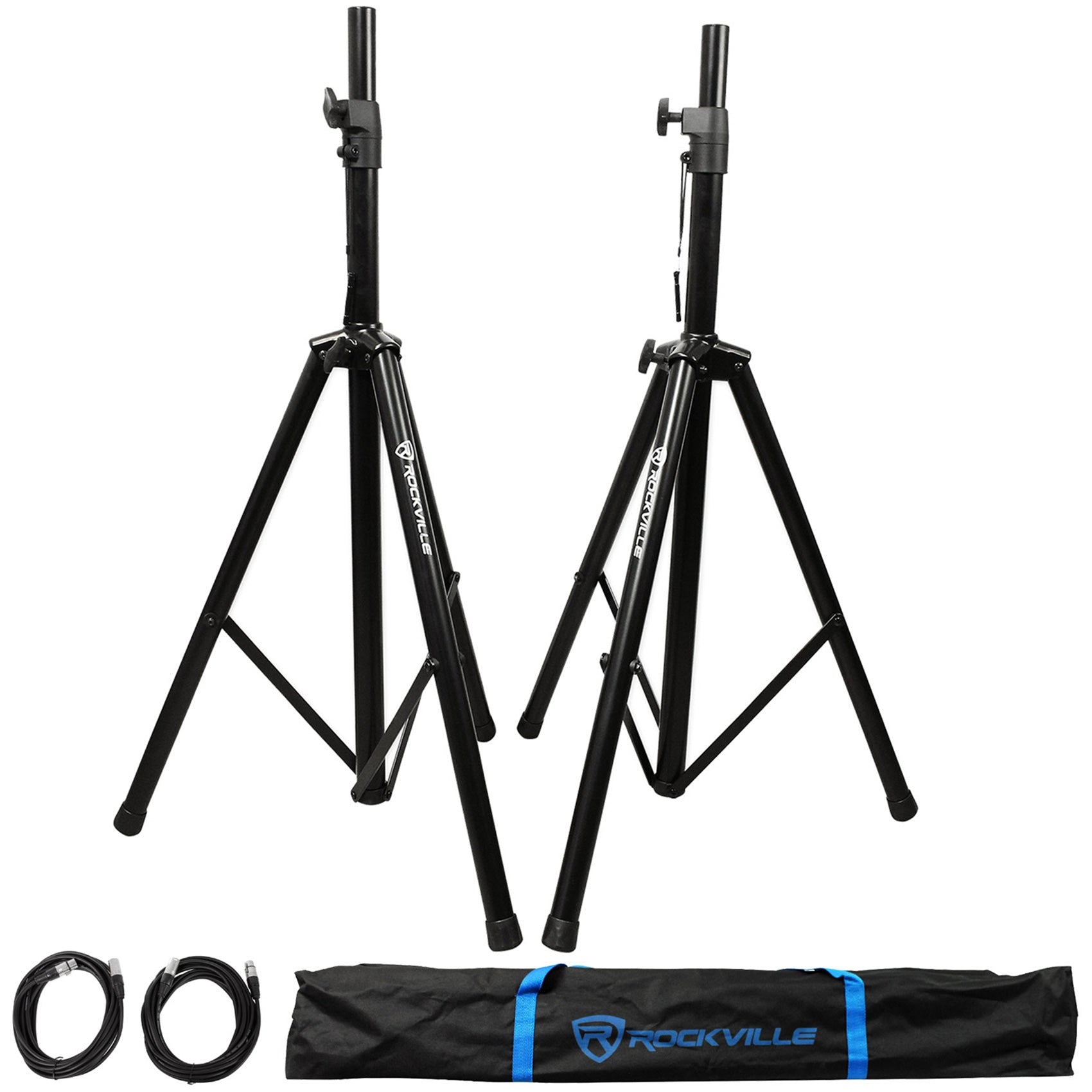 BPA8 8" Speakers 2-Pack + Tripod Stands Bundle