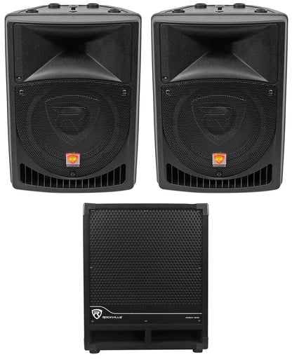 RPG8 2-Pack + 12" Powered Subwoofer Bundle