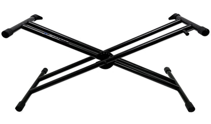 RKS30X Keyboard Stand + RSC5B Black DJ Scrim Bundle