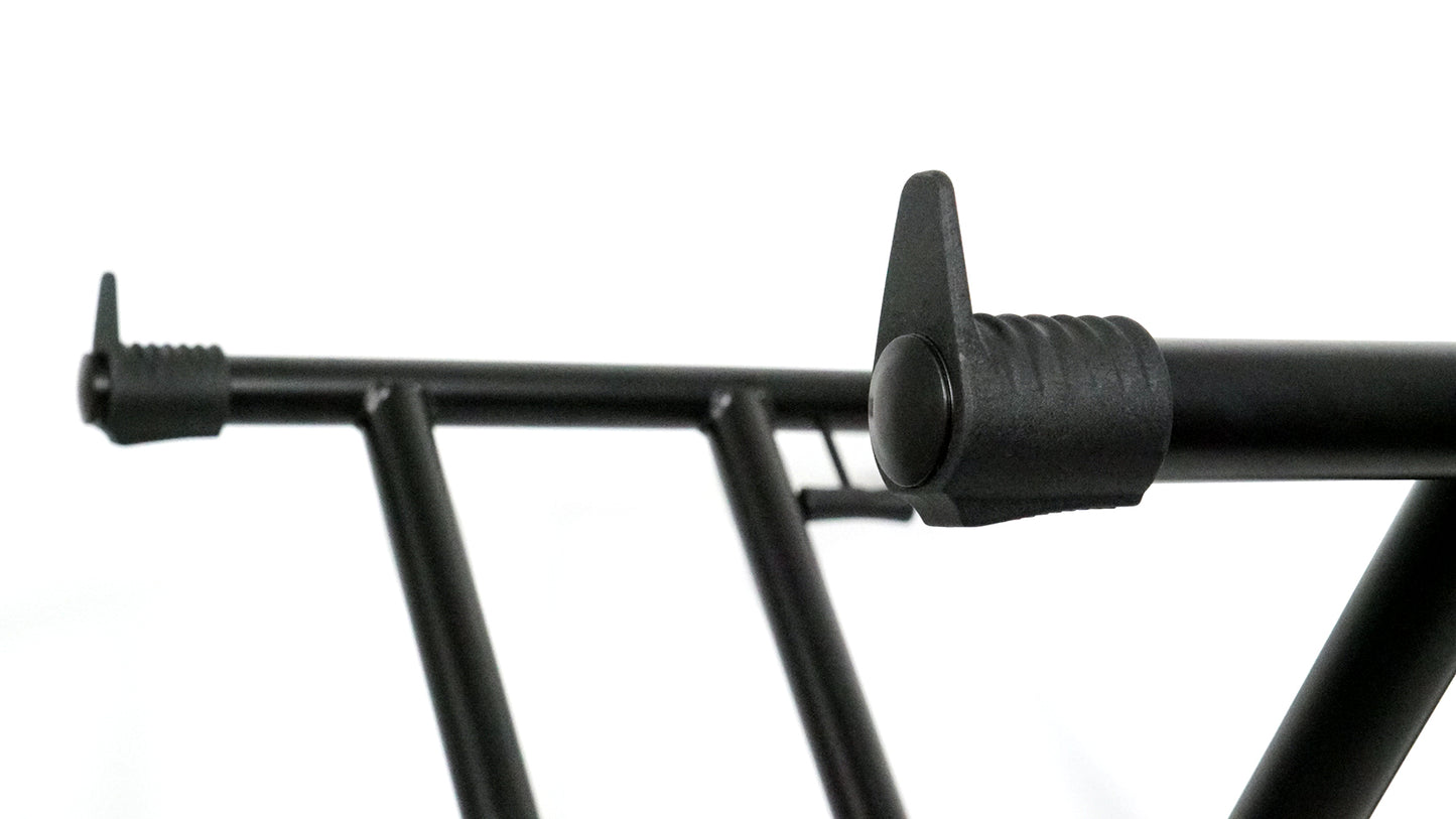 RKS30X Keyboard Stand + RSC5B Black DJ Scrim Bundle