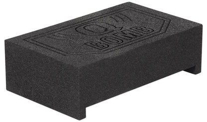 ROCKVILLE RQT10 10" Bedliner Sprayed Shallow Sealed Car/Truck Sub Box Enclosure