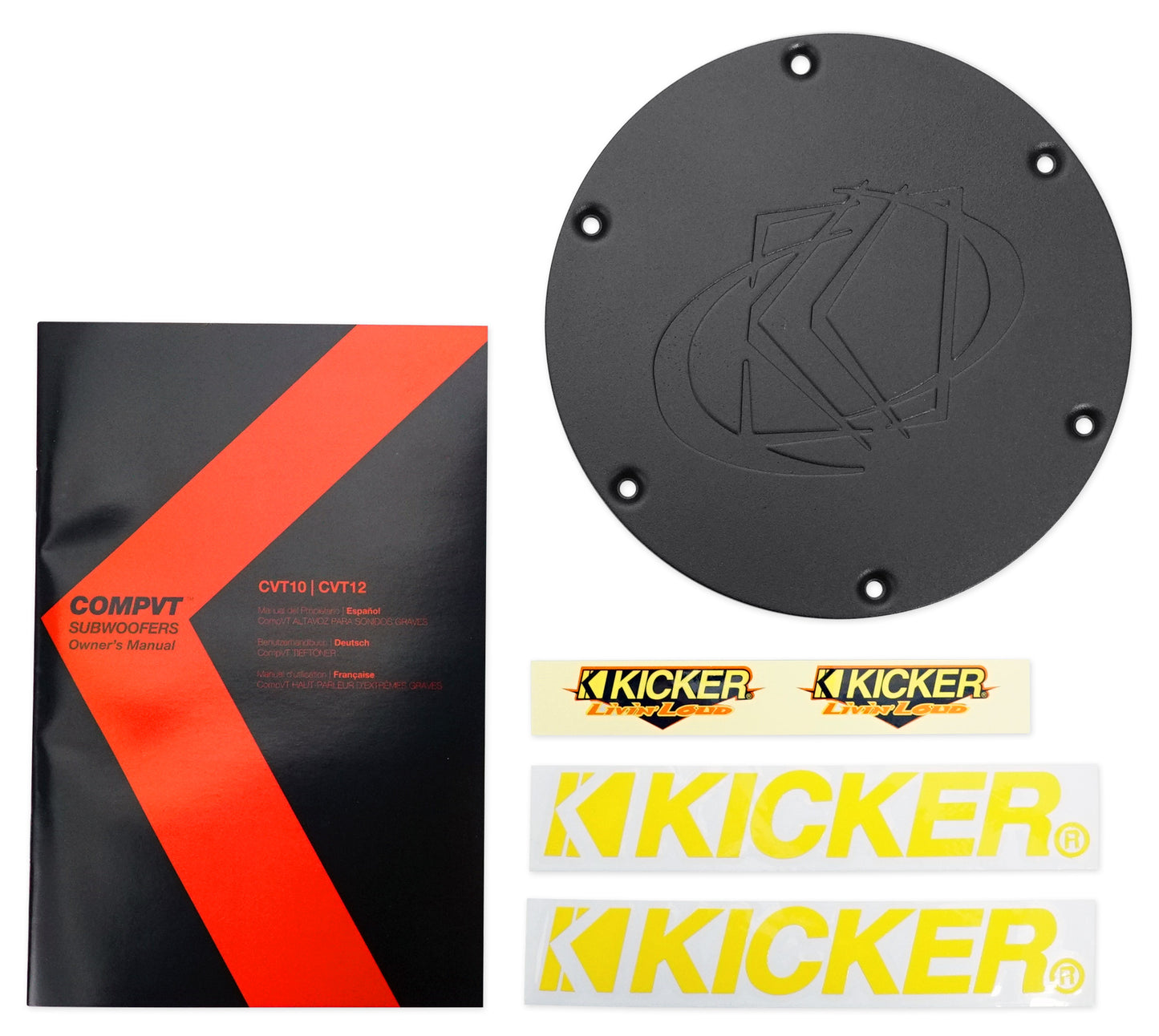 Kicker 43CVT124 COMPVT 12" 800 Watt Car Subwoofer + Vented Sub Box Enclosure