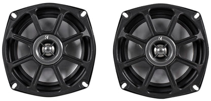 Kicker 10PS52504 5.25” Harley Davidson Motorcycle Speakers+Marine Speaker Wire