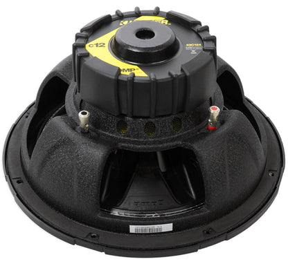 KICKER 43C124 Comp 12" 300 Watt SVC 4-Ohm Car Subwoofer Sub+Amplifier+Amp Kit