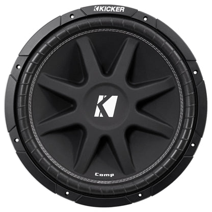 2) KICKER 43C154 Comp 15" 1000 Watt Car Subwoofers Subs+Sealed Sub Box Enclosure