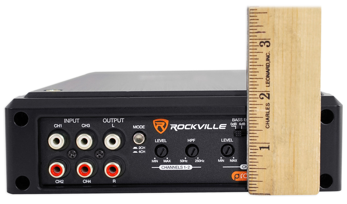 RXD-F30 + RMWK4 4‑AWG Marine Amp Kit Bundle