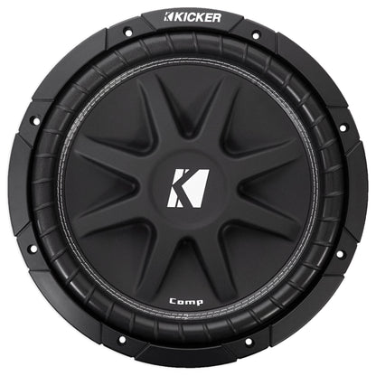 (2) KICKER 43C124 Comp 12" 600 Watt Car Subwoofers+Sealed Sub Box Enclosure