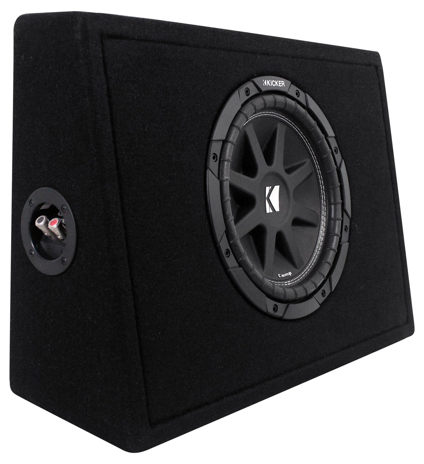 KICKER 43TC104 Comp 10" Subwoofer In Sub Box Enclosure+2-Ch. Amplifier+Amp Kit