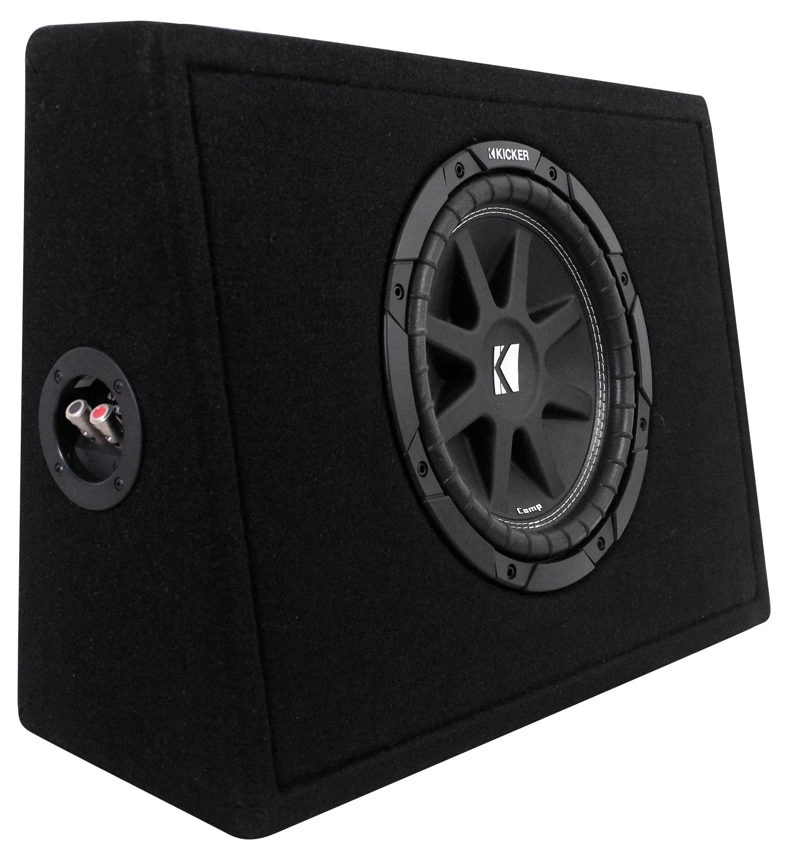 KICKER 43TC104 Comp 10" Subwoofer In Sub Box Enclosure+2-Ch. Amplifier+Amp Kit