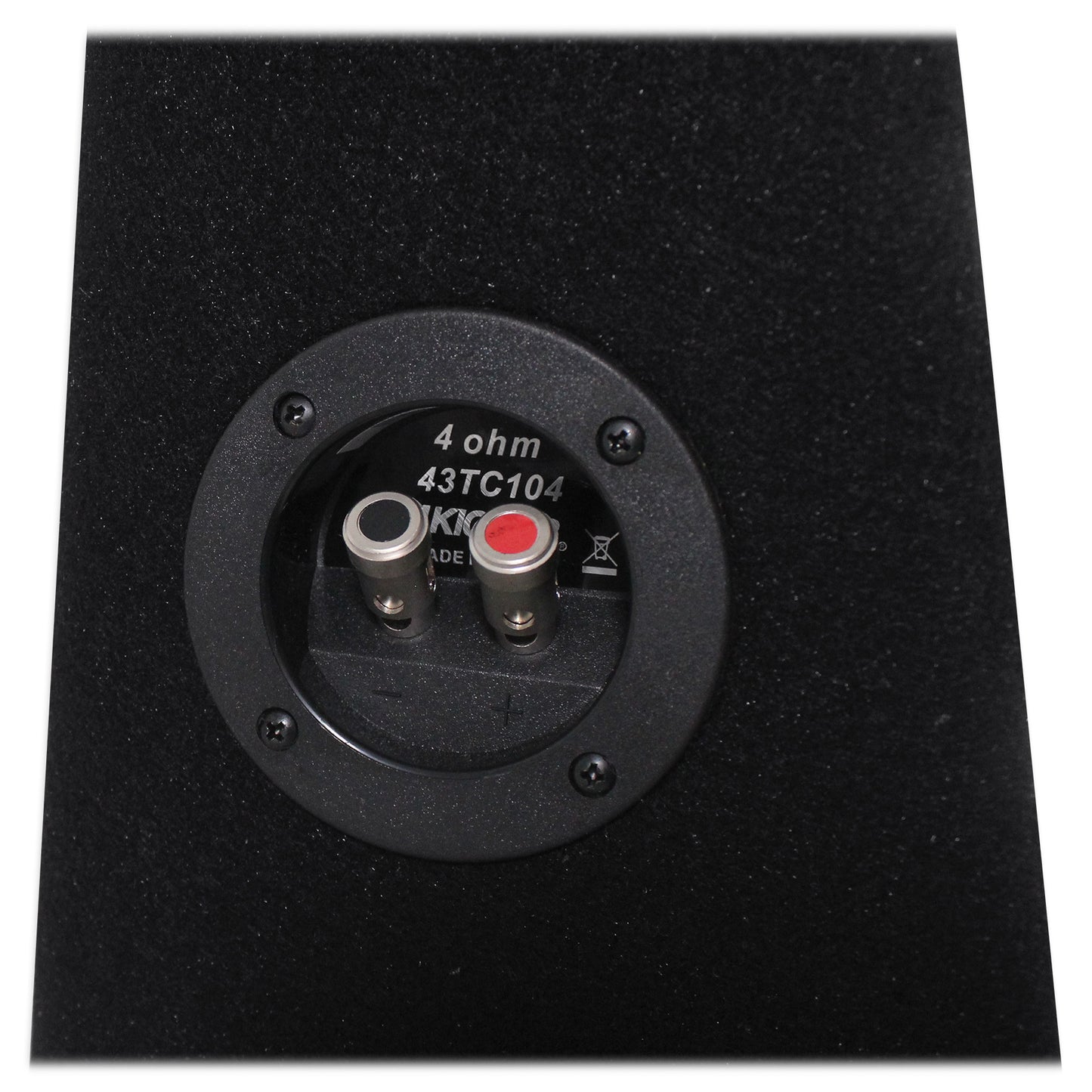 KICKER 43TC104 Comp 10" Subwoofer In Sub Box Enclosure+2-Ch. Amplifier+Amp Kit